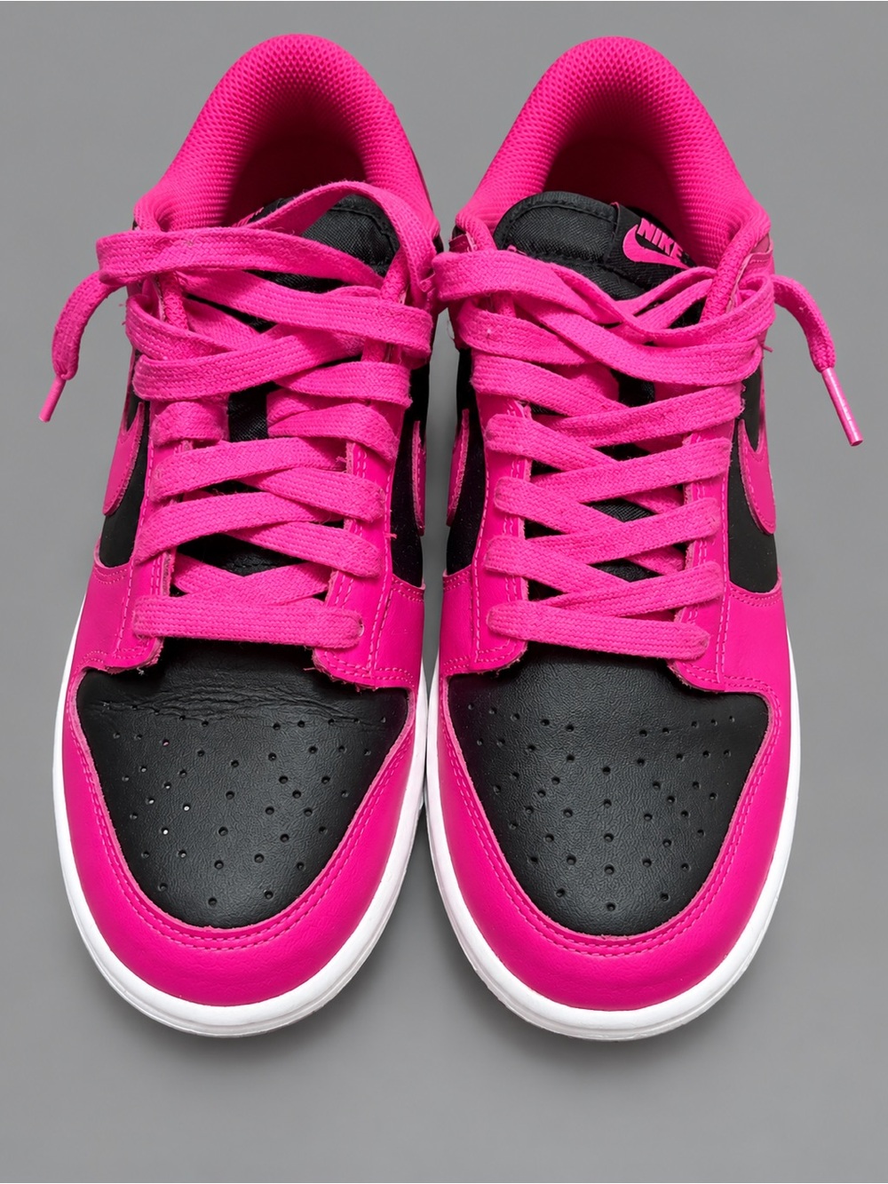 Nike Dunks fierce pink and black